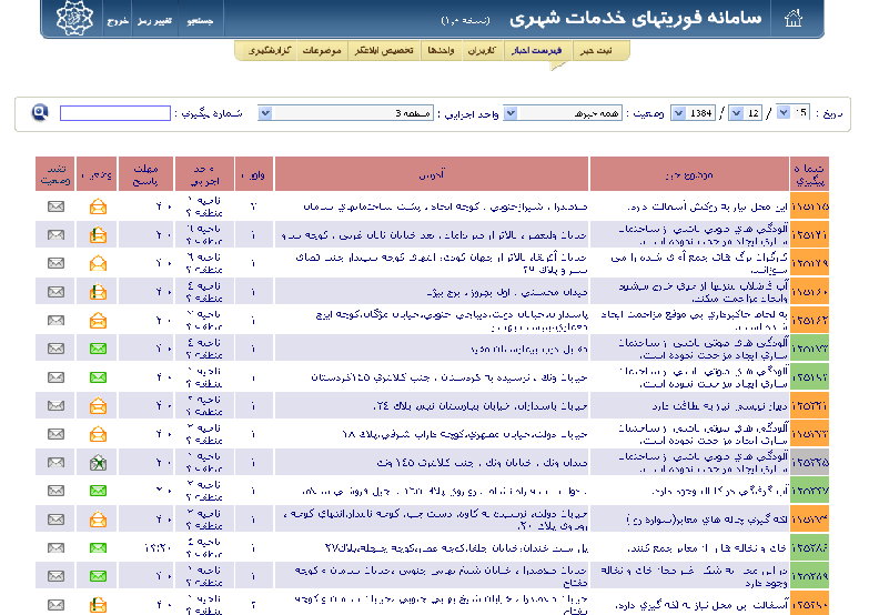 سامانه فوریتهای شهری (137) شهرداری تهران